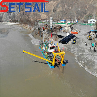 39-65m Testa pompa Siemens PLC Cutter Aspirazione attrezzatura di dragaggio per dragaggio in fiume