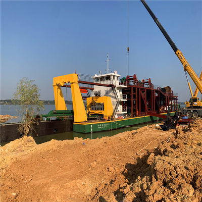 Dredger a aspirazione a taglio completo con stazione di potenziamento 250ND-800ND Dimensione della pompa e testa 39-65m