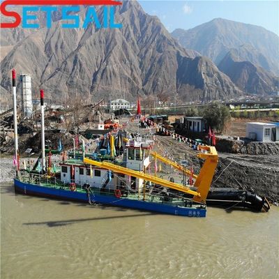 Rexroth Hydraulic Deck Crane Suction Sand Dredging Machinery with Cutter Full Payment (Macchine di dragaggio della sabbia ad aspirazione con copertura idraulica con copertura idraulica)