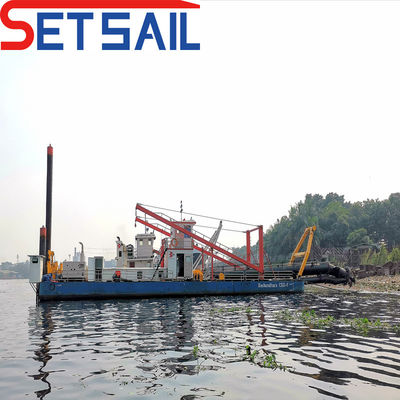QHCTS-1 Controllo idraulico Motore diesel azionamento pompa tagliatore nave di aspirazione per il flusso d'acqua