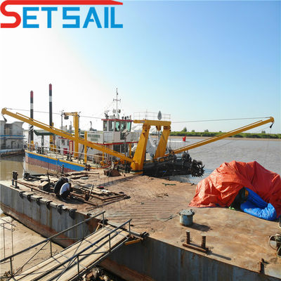 10 pollici motore diesel Cutter aspiratore dragaglio con ancoraggio Boom Altura totale 1,48 metri