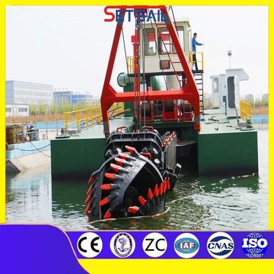 10 Inch Cutter Suction Lake Sand Ship con larghezza totale 5,5 metri e flusso d'acqua 1500m3