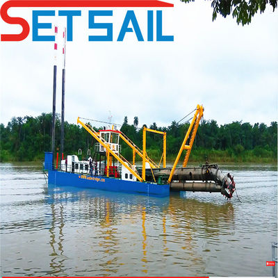 Dredger ad aspirazione a taglio personalizzabile con alta profondità di dragaggio e verricello idraulico