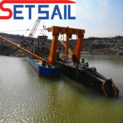 Idrociclone 26 pollici Diesel Potenza 6000m3 Dredger di flusso d'acqua con tagliatore e pompa di aspirazione