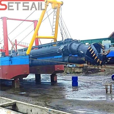 Dredger di sabbia a aspirazione a taglio da 20 pollici QH-D33 con altezza totale di 7 m e motore diesel