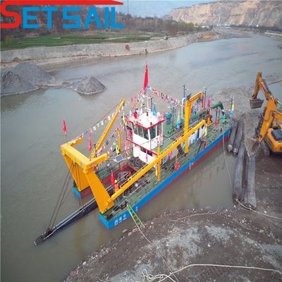 Estrazione di sabbia di fiume 20 pollici Cutter Suction Dredger con pompa 500ND e Anchor Boom