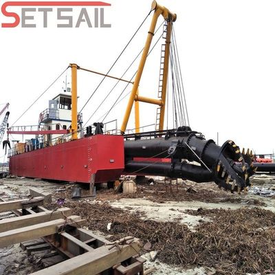 Servizio post-vendita a vita profondità di dragaggio 15m Dredger a motore diesel per flusso d'acqua 5000m3