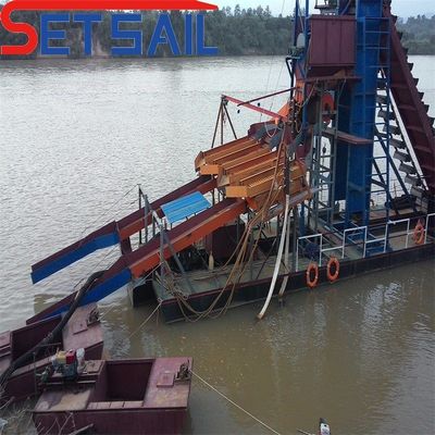 Macchine di dragaggio di sabbia e diamanti per pietra fluviale certificate ISO CE