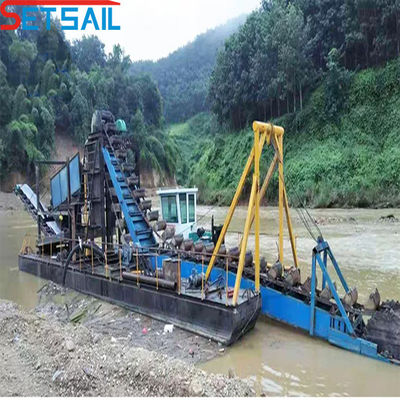 3800.00cm * 500.00cm * 200.00cm Nave di estrazione d'oro sul fiume con Lake Diamond Jigging
