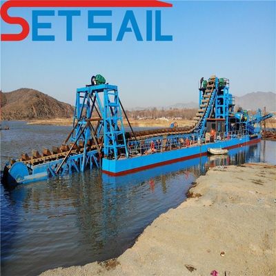128PCS-176PCS Chian Quantity Bucket Chain River Sand Gold Dredger per la dragaggio dei diamanti