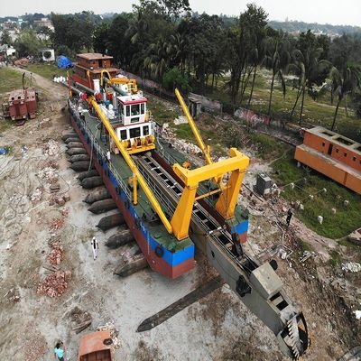 US 100000/Set Dredger idraulico Diesel Enigne su misura con pompa di aspirazione e verga di ancoraggio