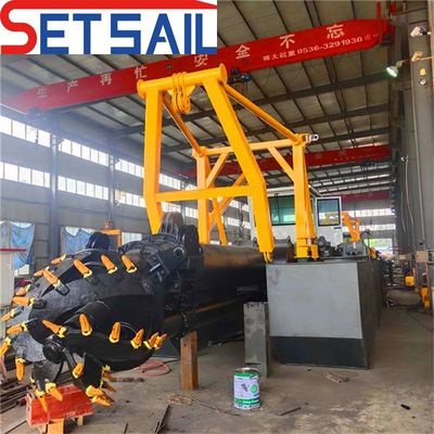 800m3 Tagliatore di flusso d'acqua, pompa di sabbia, dragaglio con vela fissa e sistema idraulico Rexroth
