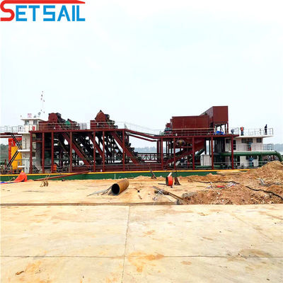 145kw Motore ausiliare Potenza motore diesel Cutter Suction Dredger con sistema idraulico