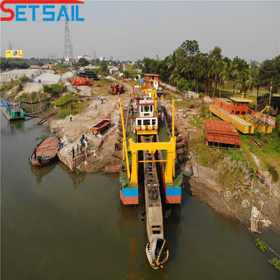 145kw Motore ausiliare Potenza motore diesel Cutter Suction Dredger con sistema idraulico