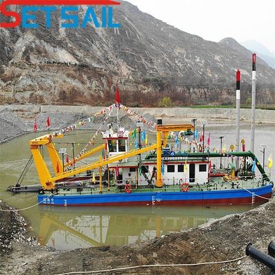 Potentissima scavatrice a motore diesel per il dragaggio del fango e l'estrazione della sabbia