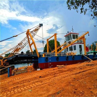 Dredger di sabbia a aspirazione da 12 pollici con motore diesel e motore di tipo ciclone