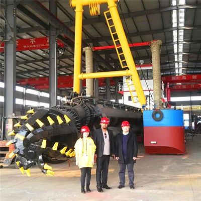 16 pollici motore diesel taglio idraulico aspiratore dragaglio con 350 mm di diametro tubo di scarico