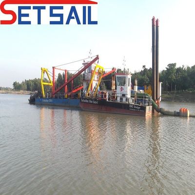 Testa della pompa 39-65m Port Cutter idraulico Attrezzatura di dragaggio ad aspirazione per sabbia e fango