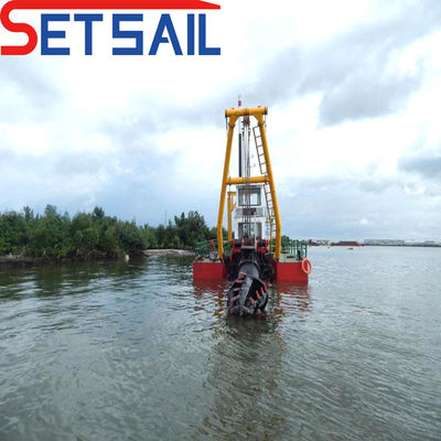 Spessore della piastra laterale di 8 mm e cumin 30 kW Potenza del generatore 16 pollici Cutter Suction Dredger