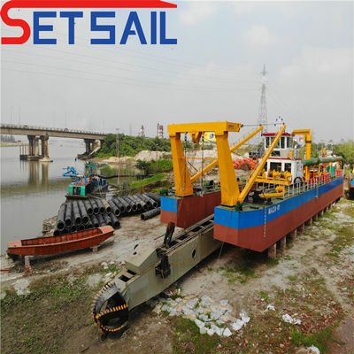 39-65m Testa pompa Siemens PLC Cutter Aspirazione attrezzatura di dragaggio per dragaggio in fiume