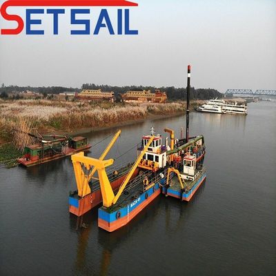 39-65m Testa pompa Siemens PLC Cutter Aspirazione attrezzatura di dragaggio per dragaggio in fiume