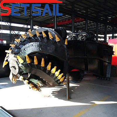 39-65m Testa pompa Siemens PLC Cutter Aspirazione attrezzatura di dragaggio per dragaggio in fiume