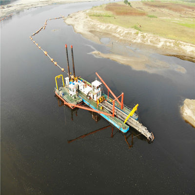 Dredger a aspirazione a taglio completo con stazione di potenziamento 250ND-800ND Dimensione della pompa e testa 39-65m