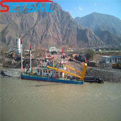 Rexroth Hydraulic Deck Crane Suction Sand Dredging Machinery with Cutter Full Payment (Macchine di dragaggio della sabbia ad aspirazione con copertura idraulica con copertura idraulica)