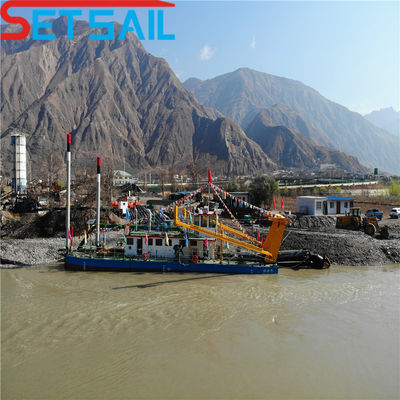 Rexroth Hydraulic Deck Crane Suction Sand Dredging Machinery with Cutter Full Payment (Macchine di dragaggio della sabbia ad aspirazione con copertura idraulica con copertura idraulica)
