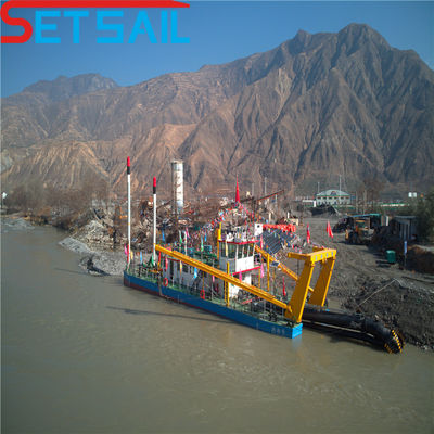 Rexroth Hydraulic Deck Crane Suction Sand Dredging Machinery with Cutter Full Payment (Macchine di dragaggio della sabbia ad aspirazione con copertura idraulica con copertura idraulica)