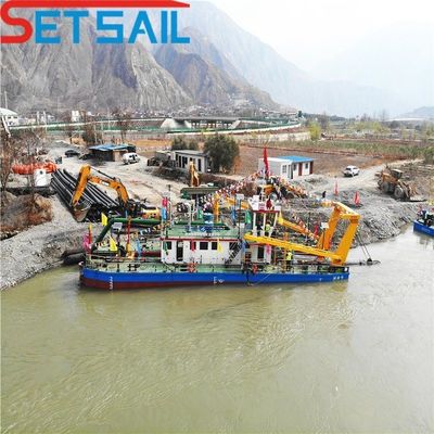 Siemens PLC Controlled Cutter Suction Sand Dredging Equipment per profondità di dragaggio 1-30m