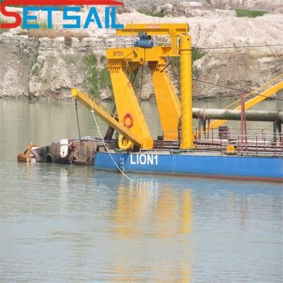 Potenza della testa di taglio 108kw Motore diesel 12 pollici Taglio dragaglio di aspirazione con Siemens PLC