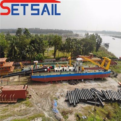 Dredger di aspirazione da 10 pollici per motore diesel a sabbia fluviale e pompa idraulica inclusa