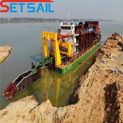 Cummins 160kw-3000kw Cutter Suction Dredger Macchine per l'estrazione di minerali con paracadute per l'agitazione dell'oro
