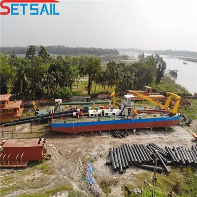 Dredger di sabbia a aspirazione da 12 pollici con sistema di mornitoring e potenza della testa da taglio da 108 kW