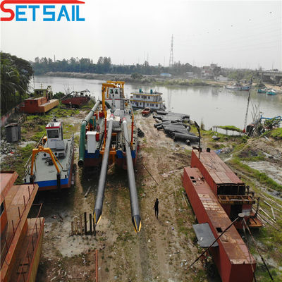 Dredger di sabbia a aspirazione da 12 pollici con sistema di mornitoring e potenza della testa da taglio da 108 kW