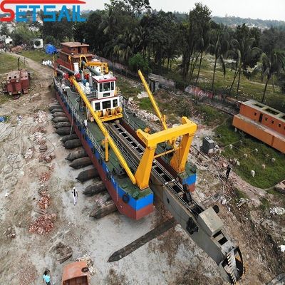 Dredger di sabbia a aspirazione da 12 pollici con sistema di mornitoring e potenza della testa da taglio da 108 kW