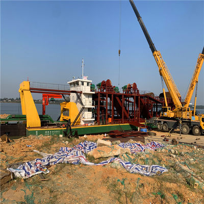 Siemens PLC Control Cutter Suction Sand Dredger Machine con consumo di carburante 34L-500L