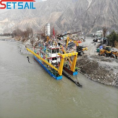 Dredger a aspirazione da 10 pollici con motore diesel e diametro della testa da taglio di 1200 mm