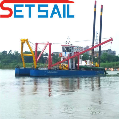 Doppia pompa di fango Dredger di sabbia Cummins 160kw-3000kw Power Cutter Head Suction Pump