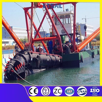 1000 metri Distanza di scarico 10 pollici Cutter Suction Lake Sand Dredger con idrociclone