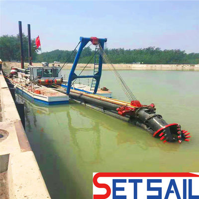 QHCSD-111 Tagliatore di sabbia a pompa su misura Scavatrice di fango ad aspirazione con motore Cummins Diesel