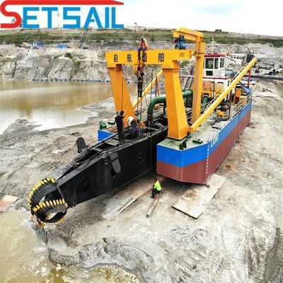 Dredger a pompa di aspirazione da 10 pollici per sabbia fluviale entro 8 metri profondità di dragaggio