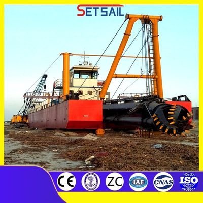 10 Inch Cutter Suction Lake Sand Ship con larghezza totale 5,5 metri e flusso d'acqua 1500m3