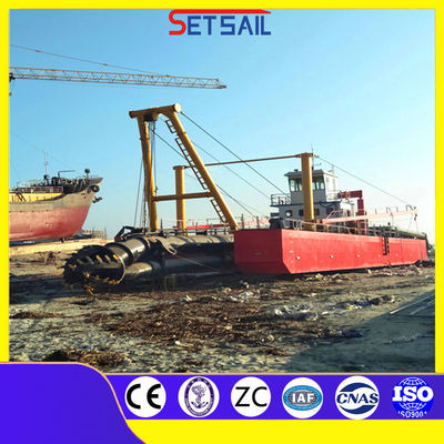 10 Inch Cutter Suction Lake Sand Ship con larghezza totale 5,5 metri e flusso d'acqua 1500m3