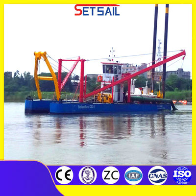 10 Inch Cutter Suction Lake Sand Ship con larghezza totale 5,5 metri e flusso d'acqua 1500m3