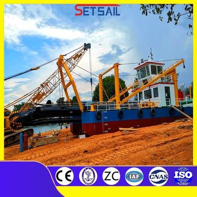 10 Inch Cutter Suction Lake Sand Ship con larghezza totale 5,5 metri e flusso d'acqua 1500m3