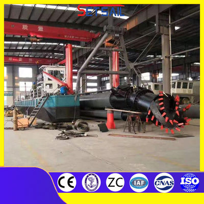 Motore idraulico diesel 10 pollici Cutter Suction River Sand Boat con 1500m3 di flusso d'acqua