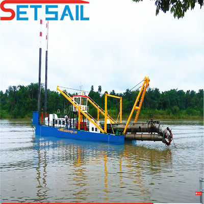 Dredger per fanghi a aspirazione da 10 pollici con profondità di dragaggio di 8 metri e Rexroth Hydraulic