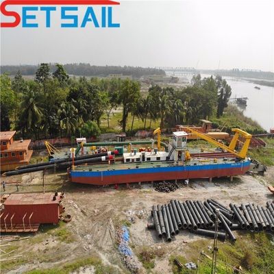 Motore diesel 10 pollici Cutter Aspirazione attrezzatura di dragaggio con pompa di sabbia Shijiazhuang